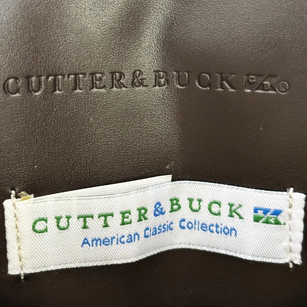 Cutter‎ & Buck Wine Carrier Bag  Brown Outback Steakhouse Canvas Leather New